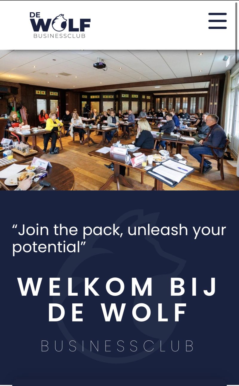 Bedrijfspresentatie RAadvieskompas bij businessclub De Wolven